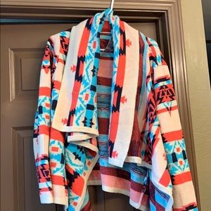 Aztec print sweater